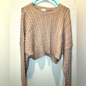 Cropped oversized Sweater